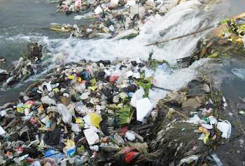 Sungai  Citangkurak Dipenuhi Sampah