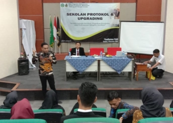 40 Mahasiswa IAIN Syekh Nurjati Cirebon Dilatih Ilmu Keprotokoleran