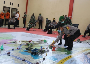 Polres Majalengka Simulasi Lockdown
