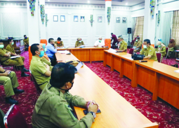 SELURUH Jajaran Pemkot Cirebon mengatakan rapat usulan RKB ABTT untuk Covid-19