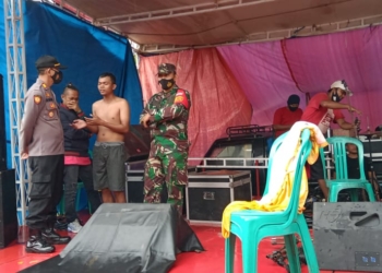 Panggung Hiburan Hajatan di Gebang Dibubarkan Aparat