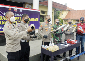 Polres Ciko Tindak Pengguna Knalpot Bising