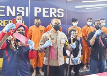 Polresta Cirebon Bekuk Geng Motor hingga Prostitusi Online