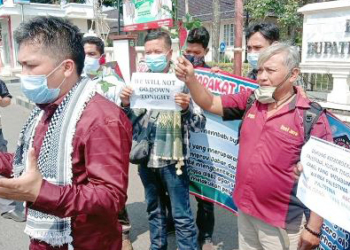 Jurnalis Majalengka Doa Bersama untuk Palestina