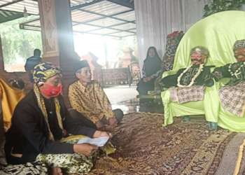 Desa Ujunggebang Lestarikan Tradisi Mapag Sri