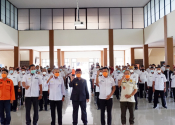 BPBD Kabupaten Cirebon Sumbang Puluhan Ribu Masker Penunjang PTM