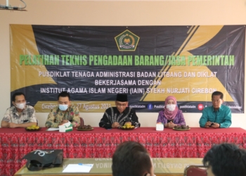 Pusdiklat Tenaga Administrasi Selenggarakan Pelatihan Teknis Pengadaan Barang/Jasa Pemerintah di IAIN Cirebon