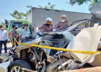 Korlantas Polri Terjunkan Tim, Olah TKP Kecelakaan Maut di Pantura Gebang Cirebon