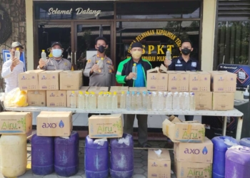 Polsek Pabuaran Amankan Ratusan Botol Miras
