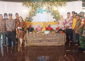 Pemdes Ujunggebang Gelar Mapag Sri