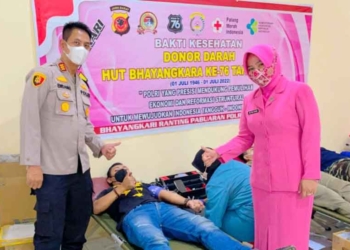 Polsek Pabuaran Gelar Donor Darah