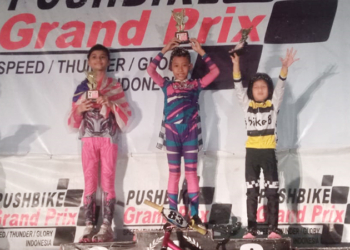 Murid MI Miftahushibyan Juara 1 Lomba Sepeda