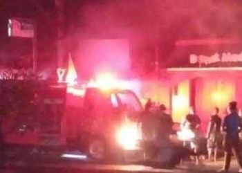 Diduga Akibat Korsleting Listrik Toko Elektronik di Palimanam Terbakar