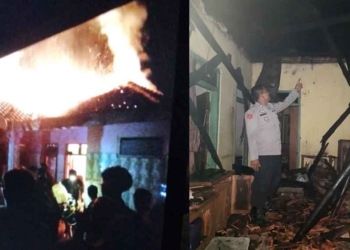 Rumah Kakek 70 Tahun di Dukupuntang Cirebon Terbakar, Kerugian Rp.100 Juta