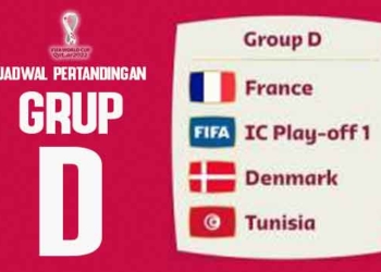 Jadwal Lengkap GRUP D PIALA DUNIA 2022 QATAR, Prancis Diprediksi Juara Grup, Bertekad Redam Ledakan Denmark