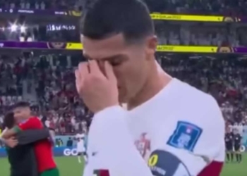 Cristiano Ronaldo Mewek Ratapi Kekalahan Timnya dari Maroko, Gagal Lolos Semifinal Piala Dunia 2022 Qatar