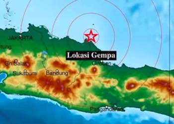 Gempa Indramayu, Dua Kali Mengguncang Senin Pagi ini, Berpusat di Laut