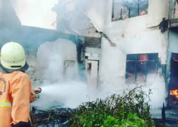 Kebakaran, Rumah Bekas Sekretariat HMI Cirebon Hangus di Lalap Api