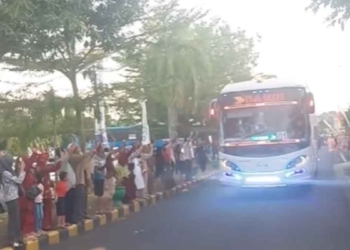 Simulasi Perjalanan Haji Asal Ciayumajakuning, Rute Asrama – Bandara Kertajati, Catat Waktunya