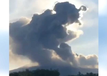 VIRAL, Awan Mbah Petruk di Atas Gunung Merapi, Obyek Wisata Mulai Ditutup