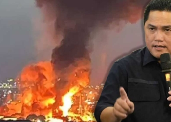 Erick Thohir Copot Direktur Pertamina Imbas Kebakaran Pipa BBM Depo Pertamina Plumpang