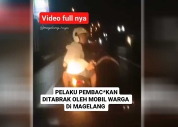 Viral Pembacokan dengan Celurit, Remaja Pelaku Klitih Ditabrak Mobil