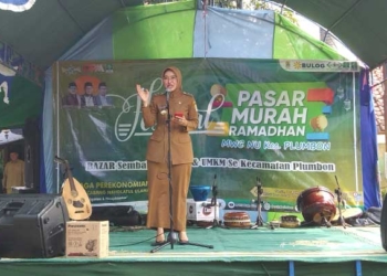 Wabup Cirebon Ayu Buka Festival Pasar Murah Ramadan