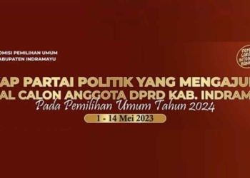 Ini Parpol Terbanyak dan Paling Sedikit Daftarkan Bacaleg ke KPU Indramayu