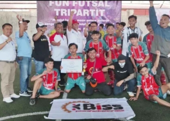 Fun Futsal Tripartit Cirebon 2023, Tim Futsal BISS PT Long Rich Indonesia Tekuk Jasa Marga