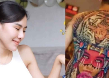Lady Nayoan Beberkan Tatto Punggung Rendy Kjaernett Mirip Wajah Shahnaz Sadiqah