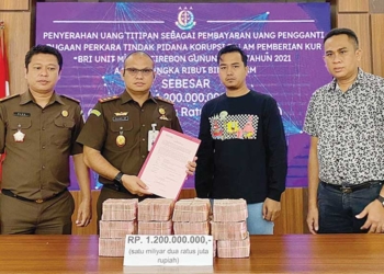 Kejari Kabupaten Cirebon Terima Titipan Uang Pengganti Rp1,2 Miliar Kasus KUR BRI Mundu