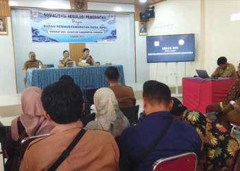 DPMD Kabupaten Cirebon Sosialisasikan Regulasi Pemerintah kepada BPD se-Kecamatan Babakan