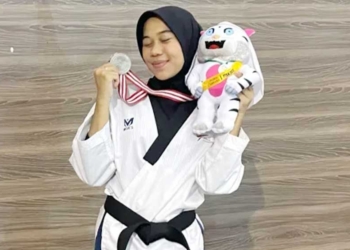 Atlet Taekwondo IAIN Cirebon Raih Medali Perak di Ajang Porsi Jawara I