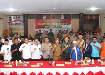 Deklarasi Pemilu Damai Serentak se-Jawa Barat dan Banten Digelar di Polresta Cirebon