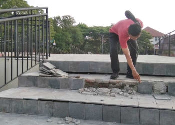 Komisi III DPRD Kabupaten Cirebon Soroti Kerusakan Alun-alun Pataraksa