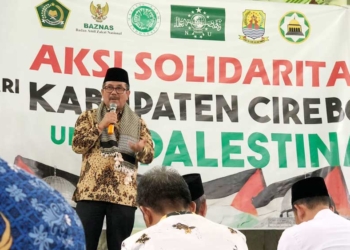 Bupati Cirebon Pimpin Aksi Solidaritas Untuk Palestina
