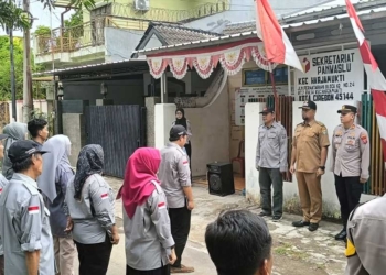Gelar Apel Siaga, Panwaslu Kecamatan Harjamukti Siap Awasi Kampanye Pemilu 2024