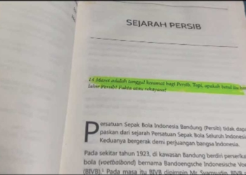 Hari Jadi Persib Resmi Berubah