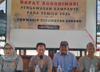 Panwascam Gebang Bekali PKD untuk Hadapi Semua Tahapan Pemilu 2024