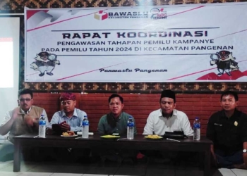 Gelar Rakor Pengawasan Logistik, Panwascam Pangenan Minta PKD Berkoordinasi dengan PPS