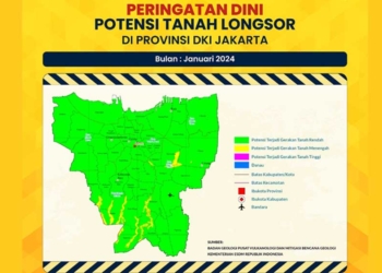 16 Titik Rawan Longsor di Jakarta, Ini Daftarnya