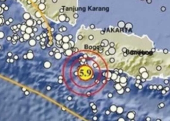 Bergeser, Gempa Berkekuatan Cukup Besar Guncang Banten Selatan