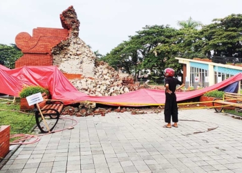 Gapura Alun-alun Pataraksa Ambruk Saat Audit Investigasi, Sekda Hilmi: Diagendakan untuk Dibongkar