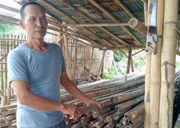 Masa Kampanye Bawa Berkah bagi Penjual Bambu