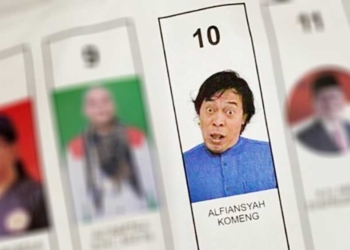 Baru Terjadi, Foto Nyeleneh Komeng di Surat Suara Anggota DPD Jabar Jadi Daya Tarik