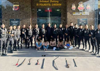 Diduga Akan Tawuran di Cirebon, 9 Pemuda Bersenjata Tajam Diamankan