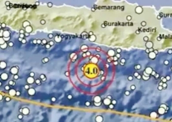 Gunungkidul Yogyakarta Diguncang 4 Kali Gempa