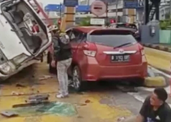5 Kendaraan Terlibat Kecelakaan Beruntun di Tol Halim Utama