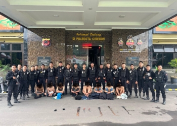 Tawuran di Cirebon Berhasil Digagalkan, 8 Pemuda Diringkus