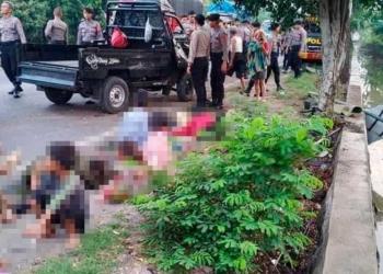 Kecelakaan di Indramayu, Pulang Pengajian di Masjid Al Jabbar, Mobil Pikap Tabrak Pohon, 4 Tewas